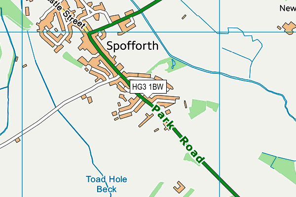 HG3 1BW map - OS VectorMap District (Ordnance Survey) HG3 1BW map - OS VectorMap District (Ordnance Survey)