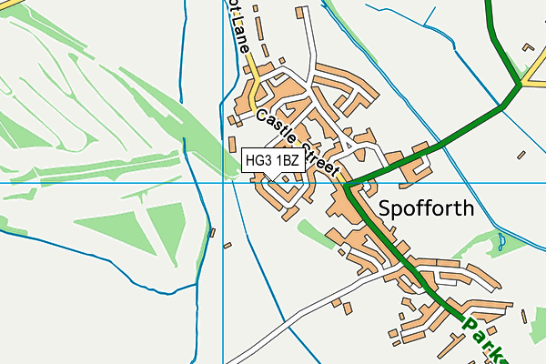 HG3 1BZ map - OS VectorMap District (Ordnance Survey) HG3 1BZ map - OS VectorMap District (Ordnance Survey)