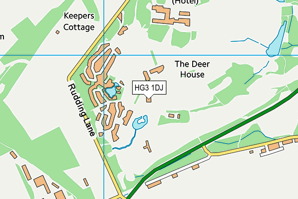 HG3 1DJ map - OS VectorMap District (Ordnance Survey) HG3 1DJ map - OS VectorMap District (Ordnance Survey)