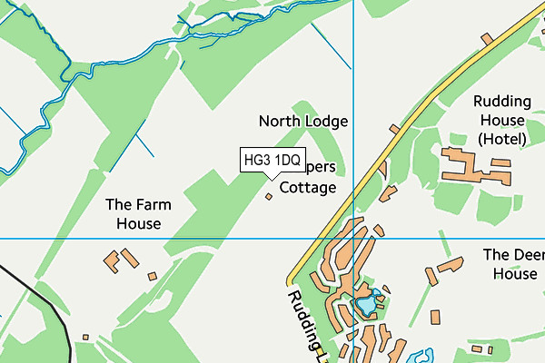 HG3 1DQ map - OS VectorMap District (Ordnance Survey)