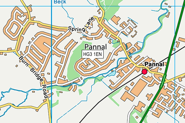 HG3 1EN map - OS VectorMap District (Ordnance Survey)