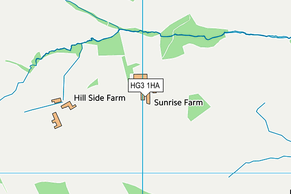 HG3 1HA map - OS VectorMap District (Ordnance Survey) HG3 1HA map - OS VectorMap District (Ordnance Survey)