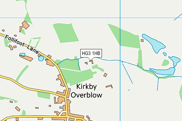 HG3 1HB map - OS VectorMap District (Ordnance Survey) HG3 1HB map - OS VectorMap District (Ordnance Survey)