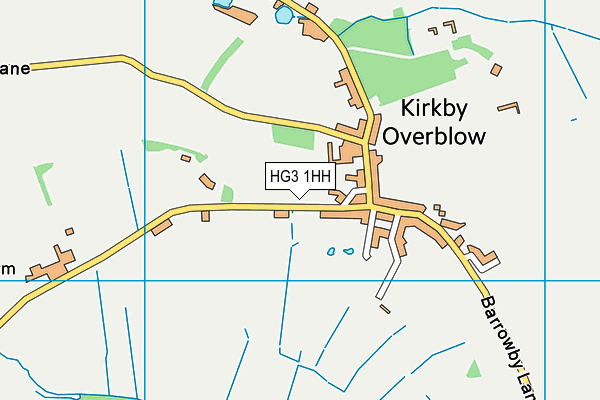 HG3 1HH map - OS VectorMap District (Ordnance Survey)