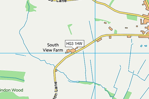 HG3 1HW map - OS VectorMap District (Ordnance Survey) HG3 1HW map - OS VectorMap District (Ordnance Survey)