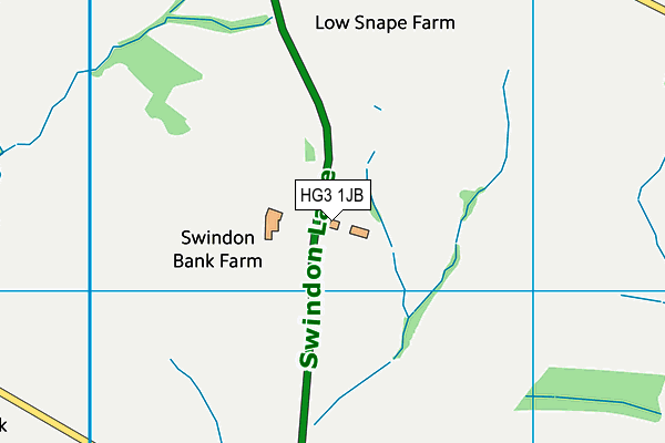 HG3 1JB map - OS VectorMap District (Ordnance Survey) HG3 1JB map - OS VectorMap District (Ordnance Survey)