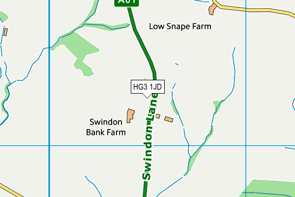 HG3 1JD map - OS VectorMap District (Ordnance Survey) HG3 1JD map - OS VectorMap District (Ordnance Survey)