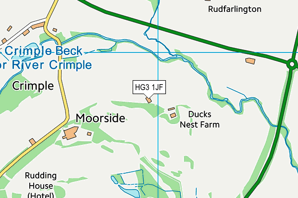 HG3 1JF map - OS VectorMap District (Ordnance Survey) HG3 1JF map - OS VectorMap District (Ordnance Survey)