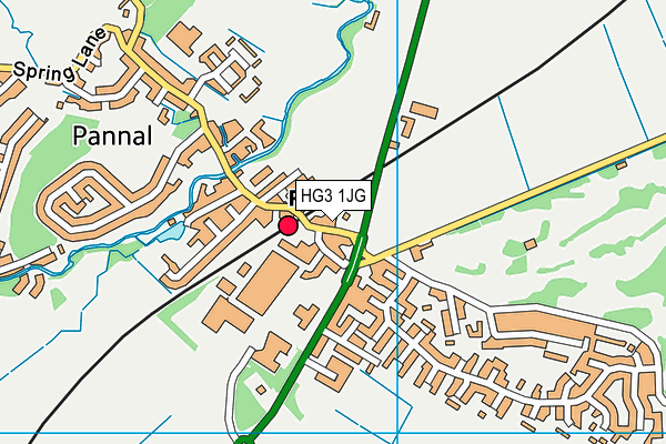 HG3 1JG map - OS VectorMap District (Ordnance Survey) HG3 1JG map - OS VectorMap District (Ordnance Survey)