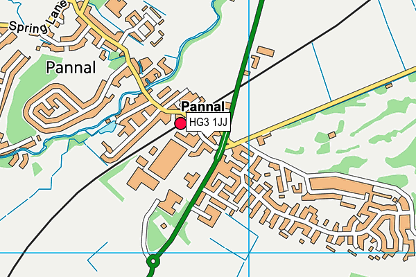 HG3 1JJ map - OS VectorMap District (Ordnance Survey) HG3 1JJ map - OS VectorMap District (Ordnance Survey)