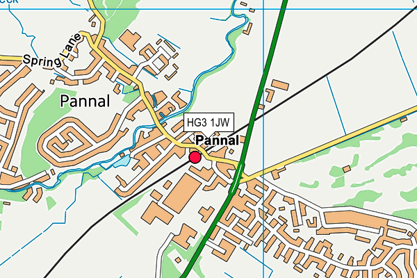 HG3 1JW map - OS VectorMap District (Ordnance Survey) HG3 1JW map - OS VectorMap District (Ordnance Survey)