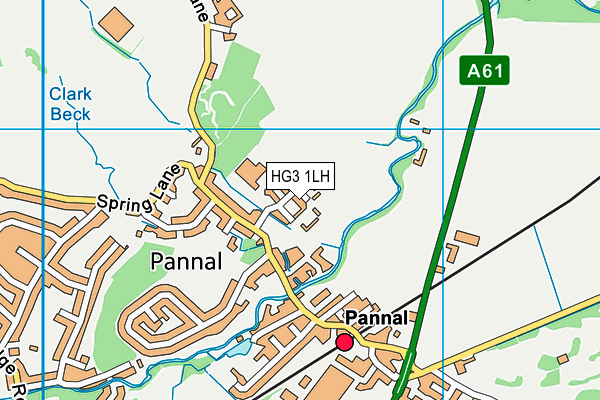 HG3 1LH map - OS VectorMap District (Ordnance Survey) HG3 1LH map - OS VectorMap District (Ordnance Survey)