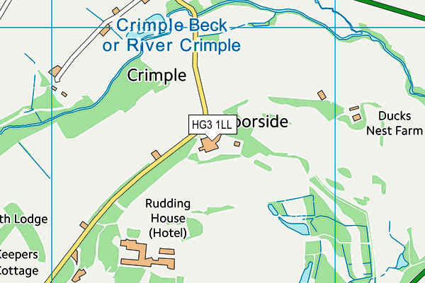 HG3 1LL map - OS VectorMap District (Ordnance Survey) HG3 1LL map - OS VectorMap District (Ordnance Survey)