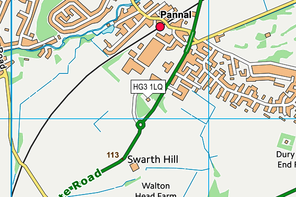 HG3 1LQ map - OS VectorMap District (Ordnance Survey) HG3 1LQ map - OS VectorMap District (Ordnance Survey)