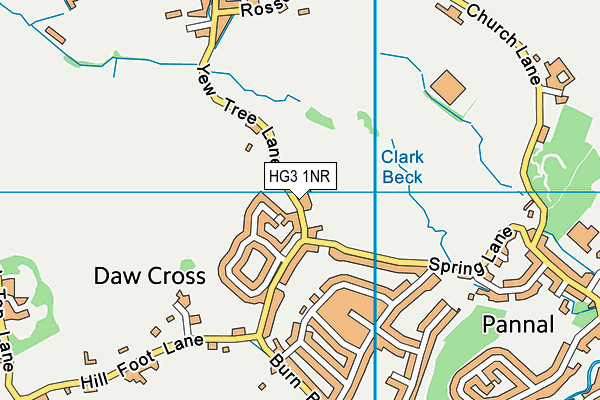 HG3 1NR map - OS VectorMap District (Ordnance Survey)