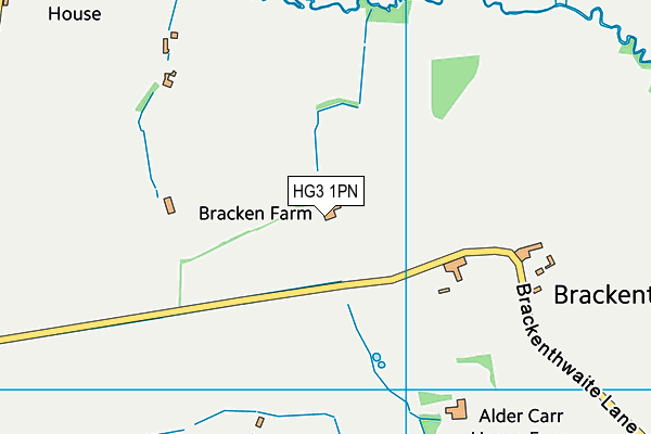 HG3 1PN map - OS VectorMap District (Ordnance Survey) HG3 1PN map - OS VectorMap District (Ordnance Survey)
