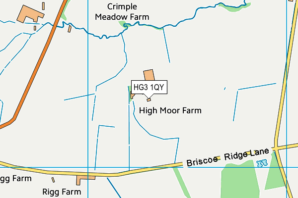 HG3 1QY map - OS VectorMap District (Ordnance Survey) HG3 1QY map - OS VectorMap District (Ordnance Survey)
