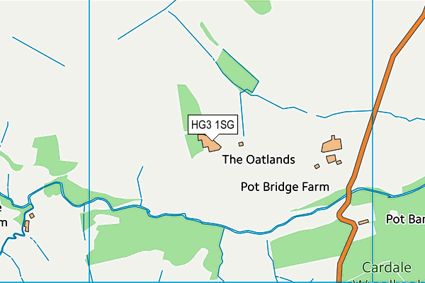HG3 1SG map - OS VectorMap District (Ordnance Survey) HG3 1SG map - OS VectorMap District (Ordnance Survey)