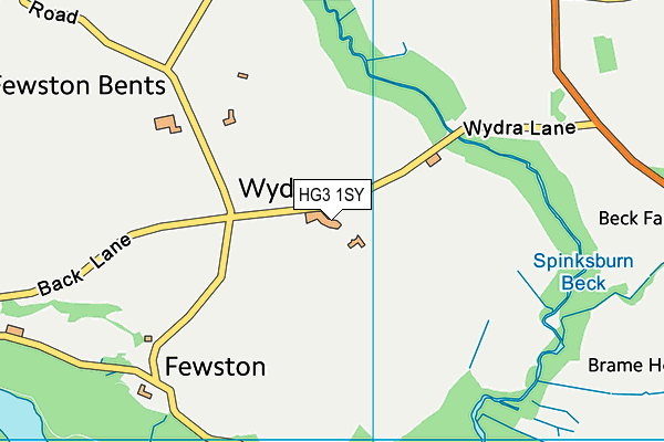 HG3 1SY map - OS VectorMap District (Ordnance Survey)