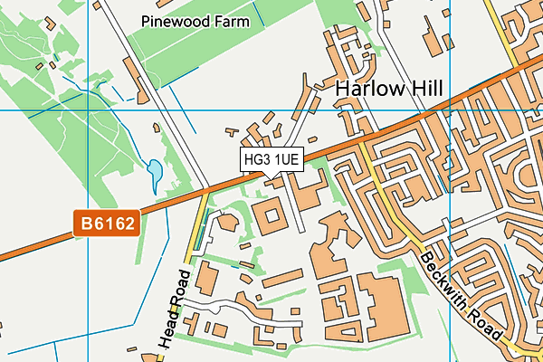 HG3 1UE map - OS VectorMap District (Ordnance Survey) HG3 1UE map - OS VectorMap District (Ordnance Survey)