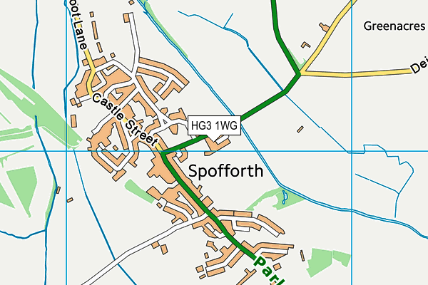 HG3 1WG map - OS VectorMap District (Ordnance Survey)
