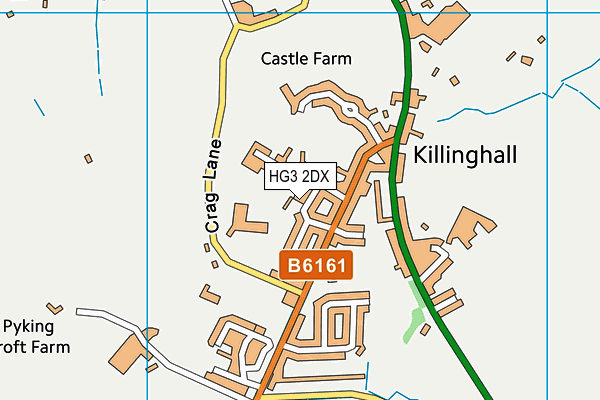 HG3 2DX map - OS VectorMap District (Ordnance Survey) HG3 2DX map - OS VectorMap District (Ordnance Survey)
