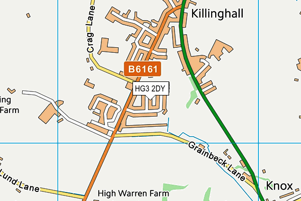 HG3 2DY map - OS VectorMap District (Ordnance Survey) HG3 2DY map - OS VectorMap District (Ordnance Survey)