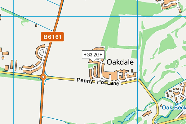 HG3 2GH map - OS VectorMap District (Ordnance Survey) HG3 2GH map - OS VectorMap District (Ordnance Survey)