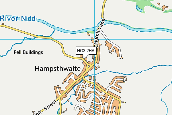 HG3 2HA map - OS VectorMap District (Ordnance Survey) HG3 2HA map - OS VectorMap District (Ordnance Survey)