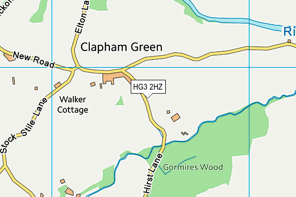HG3 2HZ map - OS VectorMap District (Ordnance Survey) HG3 2HZ map - OS VectorMap District (Ordnance Survey)