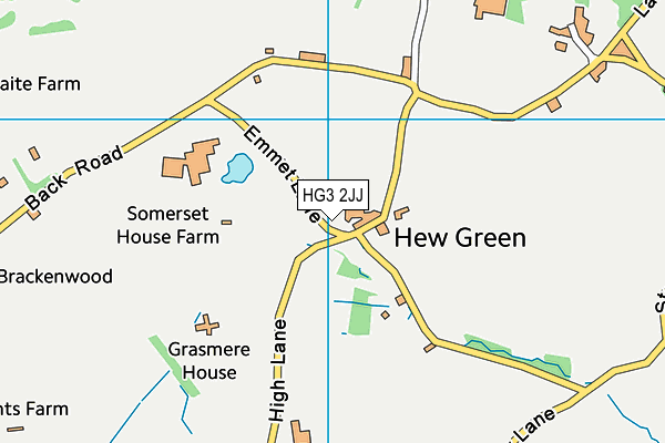 HG3 2JJ map - OS VectorMap District (Ordnance Survey) HG3 2JJ map - OS VectorMap District (Ordnance Survey)