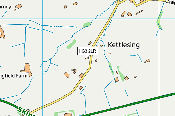 HG3 2LR map - OS VectorMap District (Ordnance Survey) HG3 2LR map - OS VectorMap District (Ordnance Survey)
