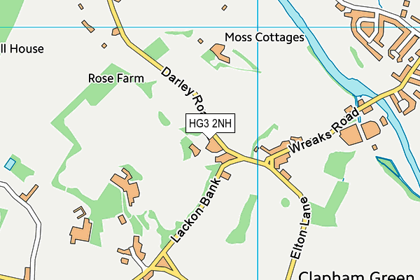 HG3 2NH map - OS VectorMap District (Ordnance Survey)