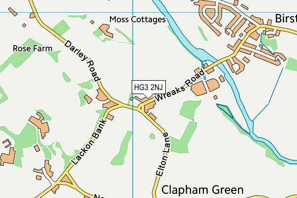 HG3 2NJ map - OS VectorMap District (Ordnance Survey) HG3 2NJ map - OS VectorMap District (Ordnance Survey)