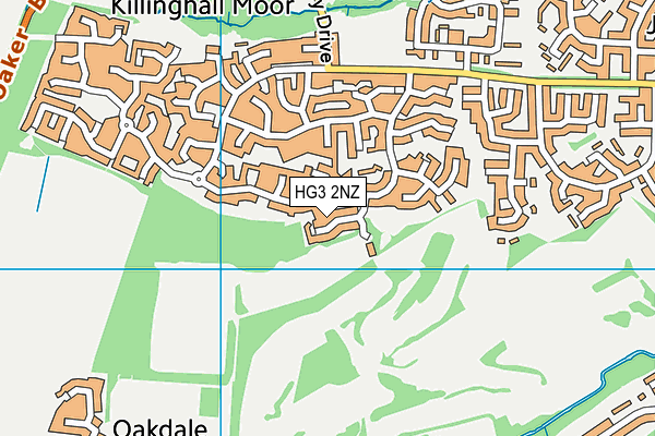 HG3 2NZ map - OS VectorMap District (Ordnance Survey) HG3 2NZ map - OS VectorMap District (Ordnance Survey)