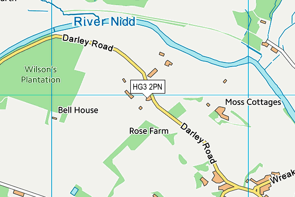 HG3 2PN map - OS VectorMap District (Ordnance Survey) HG3 2PN map - OS VectorMap District (Ordnance Survey)