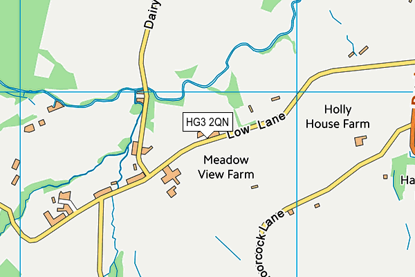 HG3 2QN map - OS VectorMap District (Ordnance Survey)