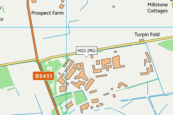 HG3 2RQ map - OS VectorMap District (Ordnance Survey) HG3 2RQ map - OS VectorMap District (Ordnance Survey)