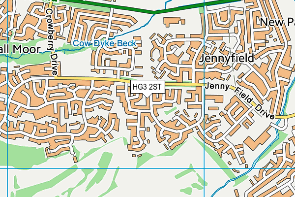 HG3 2ST map - OS VectorMap District (Ordnance Survey) HG3 2ST map - OS VectorMap District (Ordnance Survey)