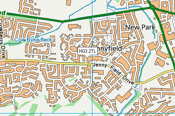 HG3 2TL map - OS VectorMap District (Ordnance Survey) HG3 2TL map - OS VectorMap District (Ordnance Survey)