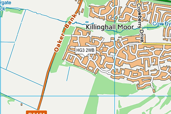 HG3 2WB map - OS VectorMap District (Ordnance Survey) HG3 2WB map - OS VectorMap District (Ordnance Survey)