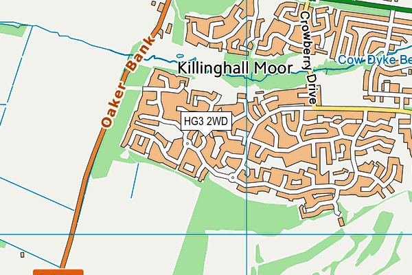 HG3 2WD map - OS VectorMap District (Ordnance Survey) HG3 2WD map - OS VectorMap District (Ordnance Survey)