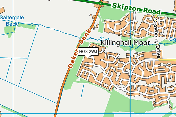 HG3 2WJ map - OS VectorMap District (Ordnance Survey) HG3 2WJ map - OS VectorMap District (Ordnance Survey)