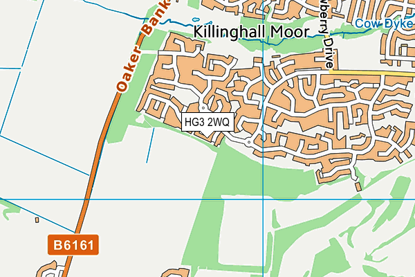 HG3 2WQ map - OS VectorMap District (Ordnance Survey) HG3 2WQ map - OS VectorMap District (Ordnance Survey)