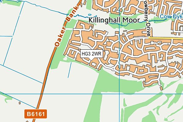 HG3 2WR map - OS VectorMap District (Ordnance Survey) HG3 2WR map - OS VectorMap District (Ordnance Survey)