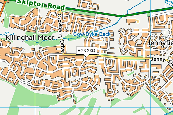 HG3 2XQ map - OS VectorMap District (Ordnance Survey) HG3 2XQ map - OS VectorMap District (Ordnance Survey)