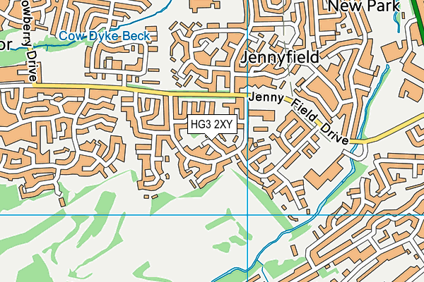 HG3 2XY map - OS VectorMap District (Ordnance Survey) HG3 2XY map - OS VectorMap District (Ordnance Survey)