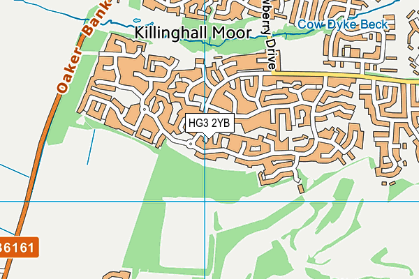 HG3 2YB map - OS VectorMap District (Ordnance Survey) HG3 2YB map - OS VectorMap District (Ordnance Survey)