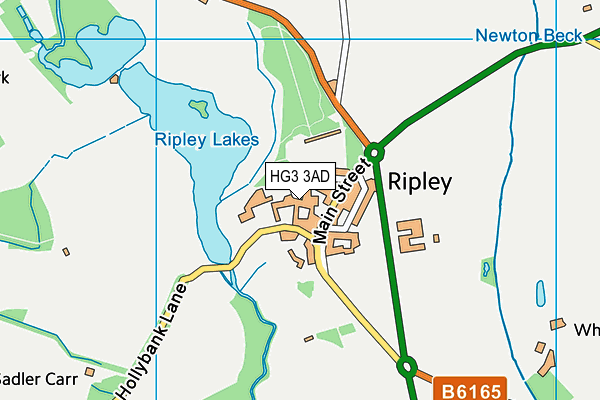 HG3 3AD map - OS VectorMap District (Ordnance Survey) HG3 3AD map - OS VectorMap District (Ordnance Survey)