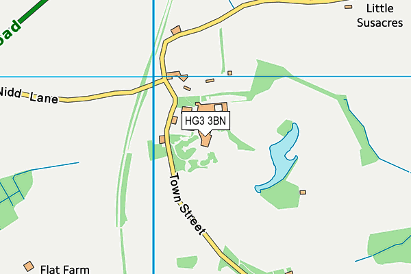 HG3 3BN map - OS VectorMap District (Ordnance Survey)